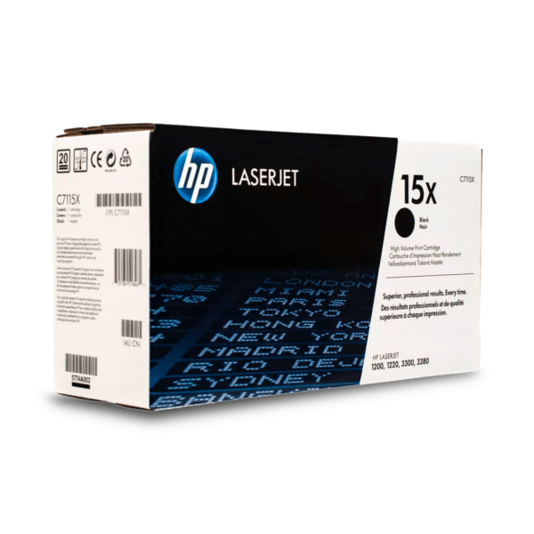Tóner HP 15X Negro (C7115X, 3,500 páginas)