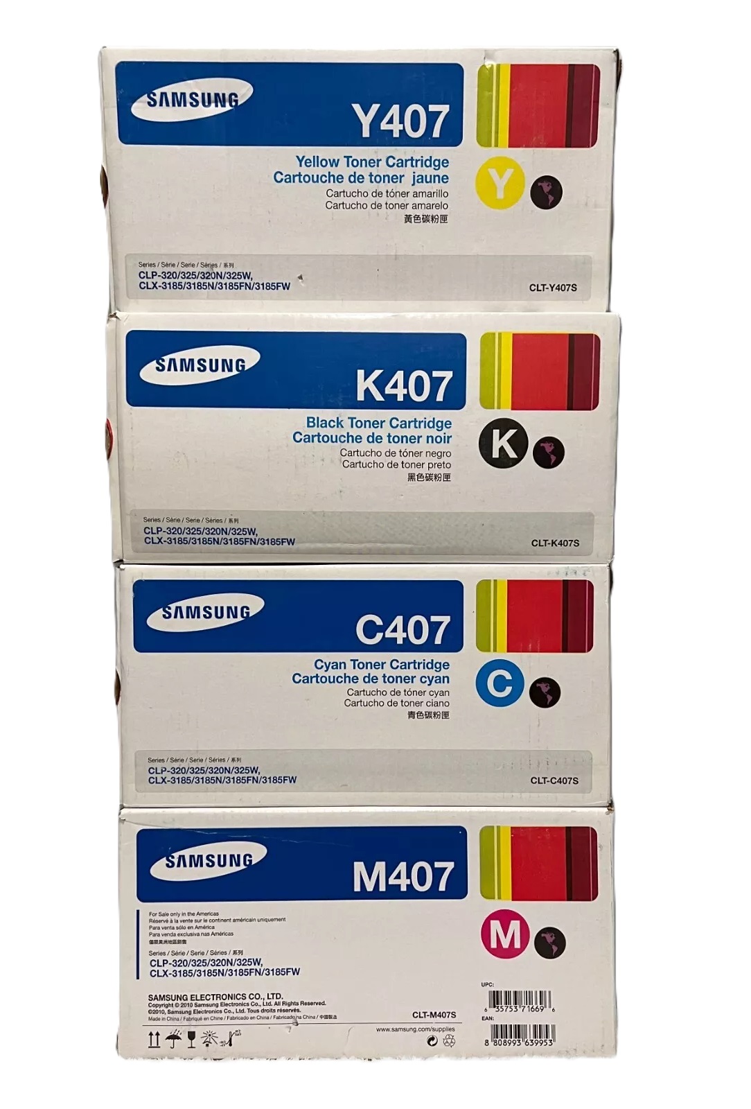 Kit Toner Para Samsung 407S 4 Color
