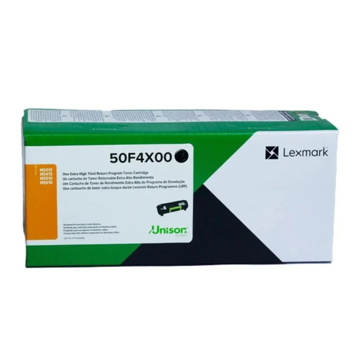 Toner Lexmark 50F4X00 Negro