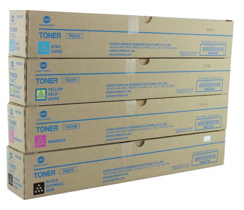 Juego de 4 Toner Konica