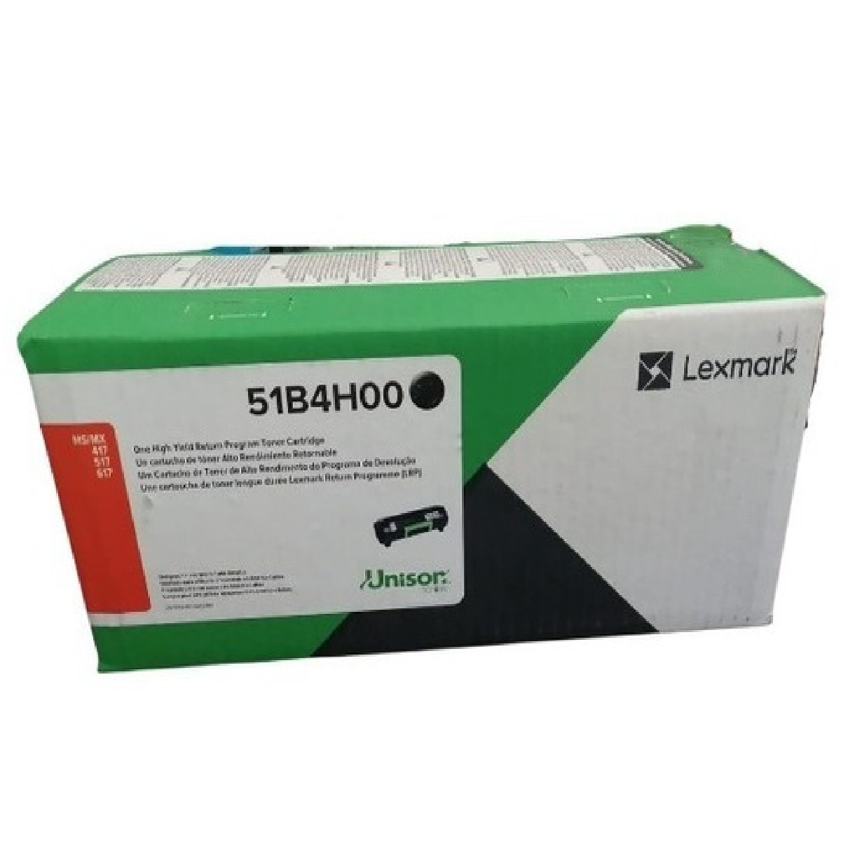 Toner Lexmark 51B4H00 Negro