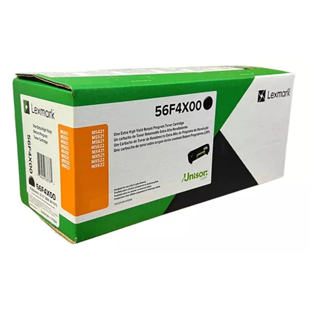 Toner Lexmark 56F4X00 Negro