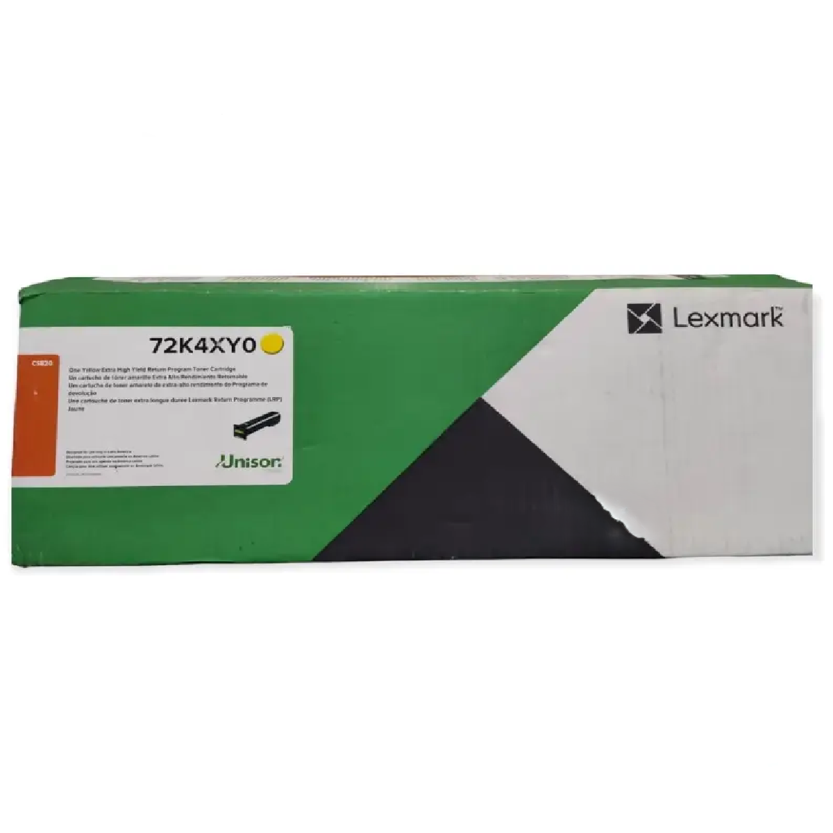Toner Lexmark 72K4XY0 Amarillo