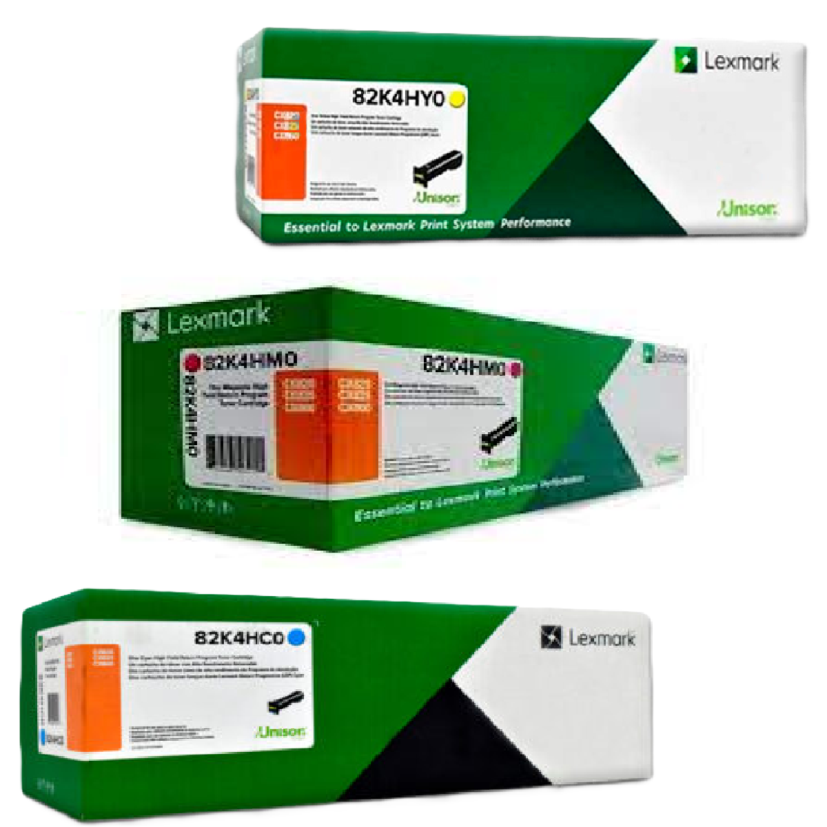 Juego Toner Lexmark 824H 3 Colores
