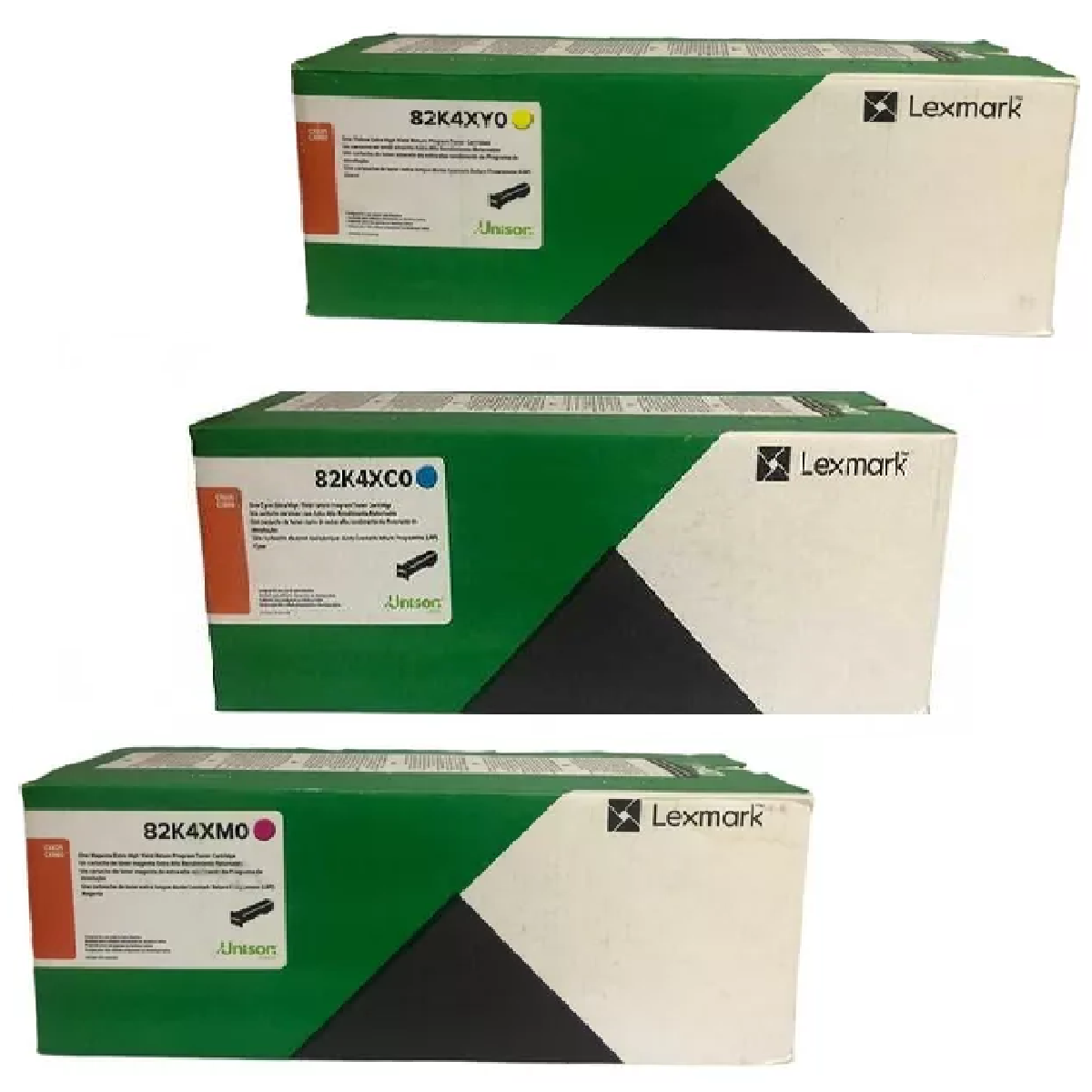 Juego Toner Lexmark 824X 3 Colores