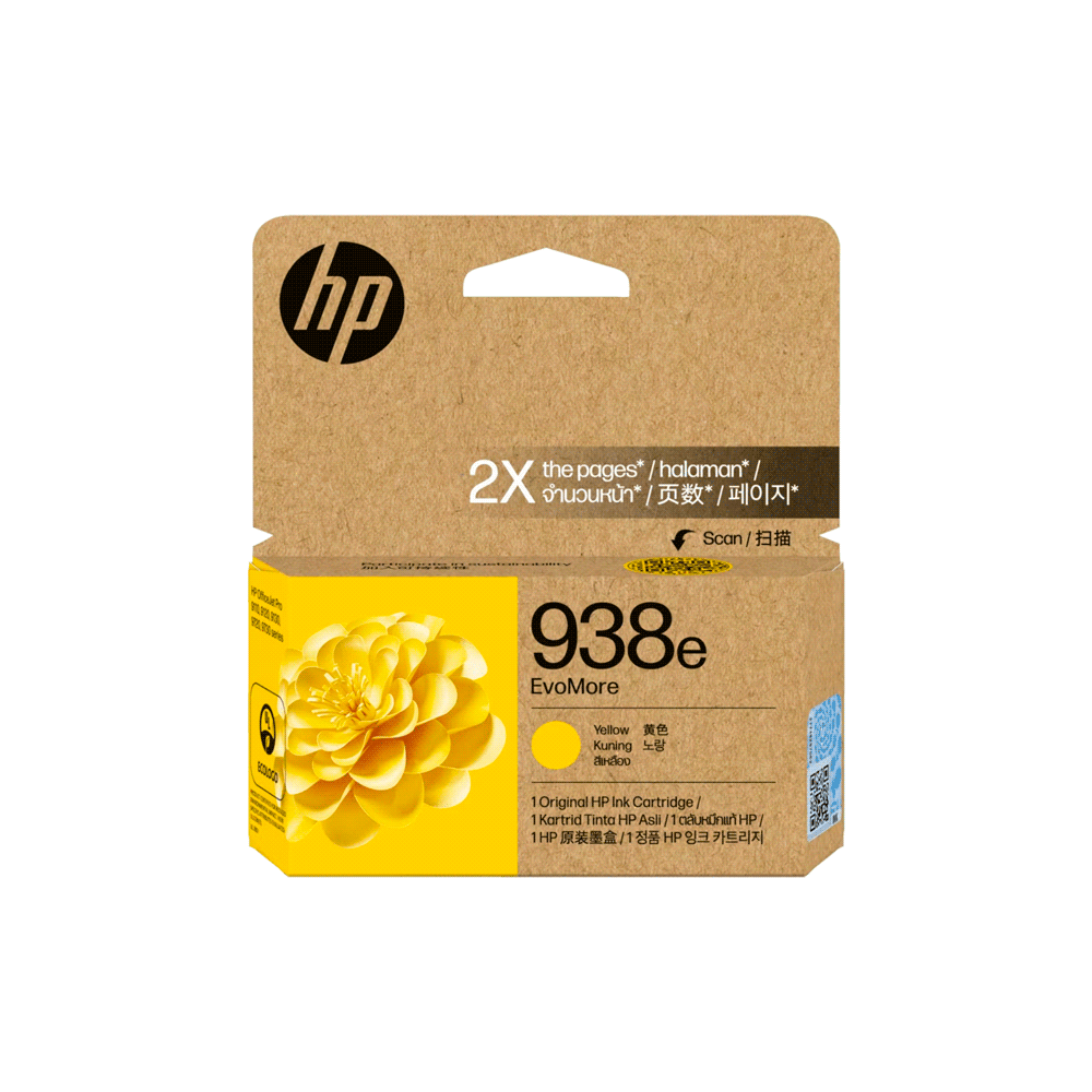 Cartucho Original Amarillo HP 938E (4S6Y1PL) Alto Rendimiento EvoMore
