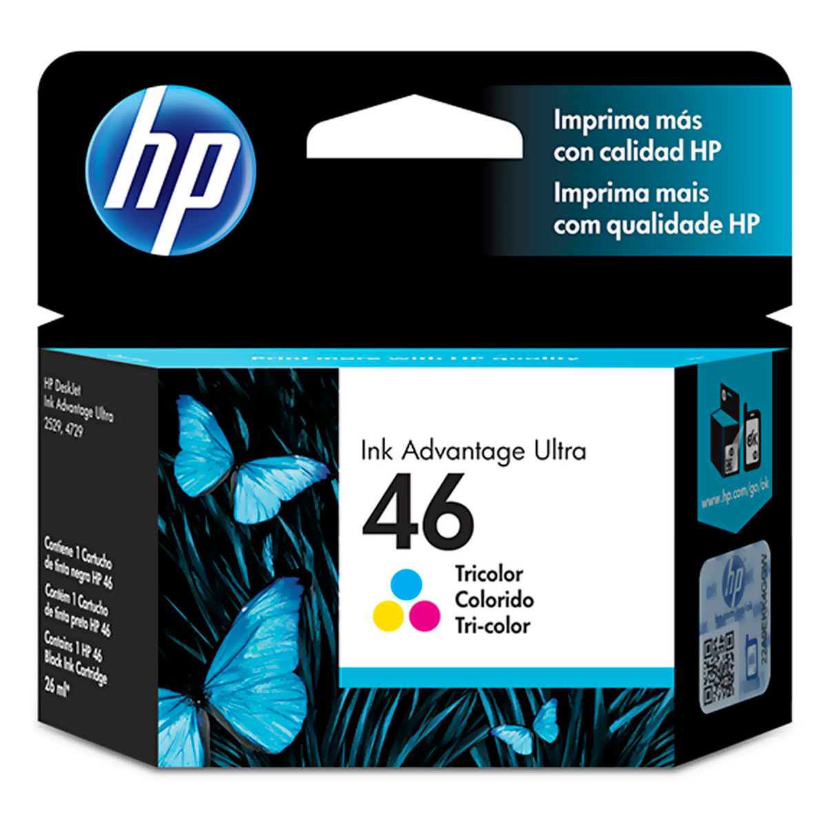 Cartucho Original Tricolor HP 46 (CZ638AL) DeskJet