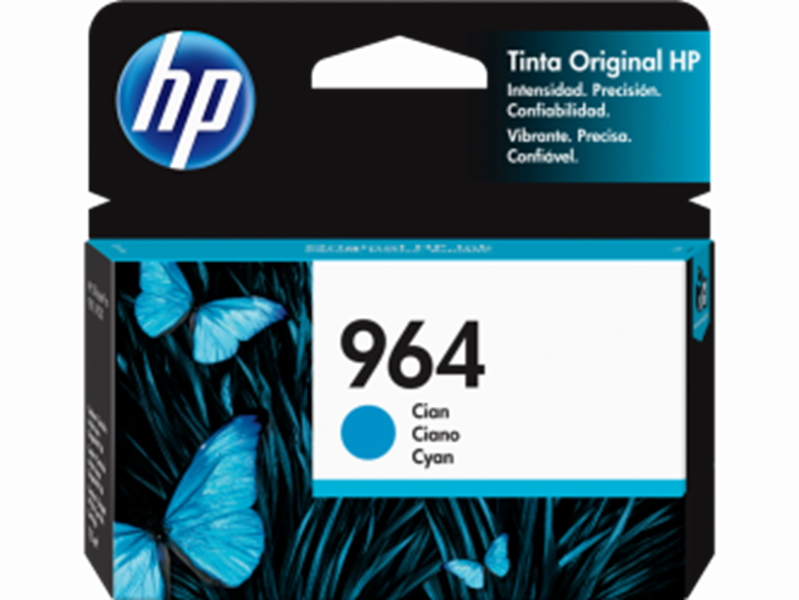 Cartucho de Tinta Cian Original HP 964 (3JA50AL) LAR
