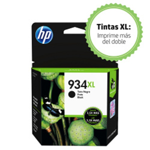Cartucho de Tinta Negra Original HP 934XL (C2P23AL)