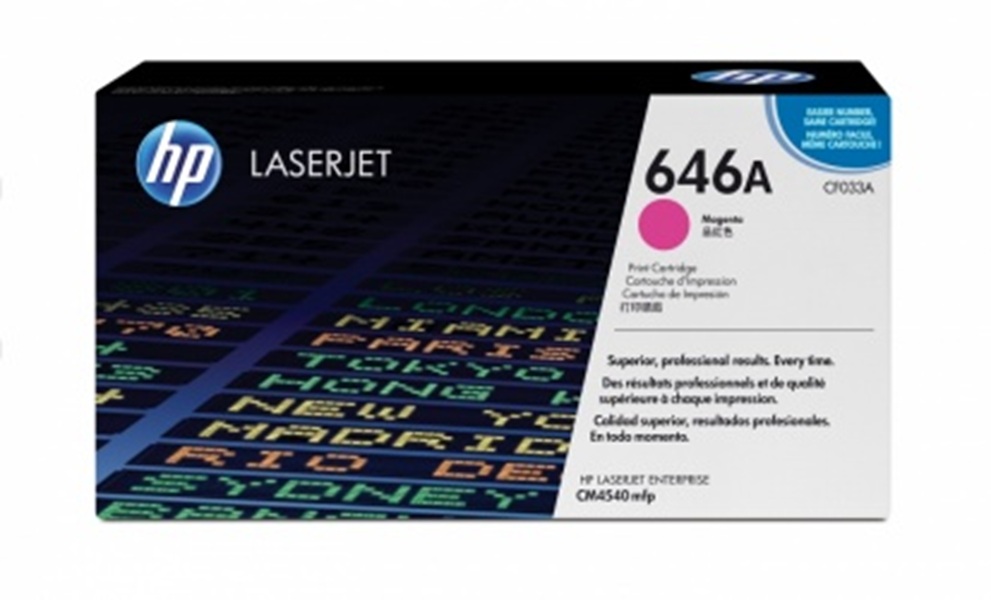 Cartucho de Tóner Magenta Original HP 646A (CF033A) para LJ