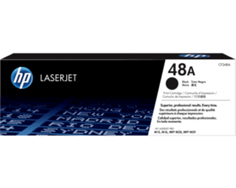 Cartucho de Tóner Negro Original HP 48A (CF248A) para LJ