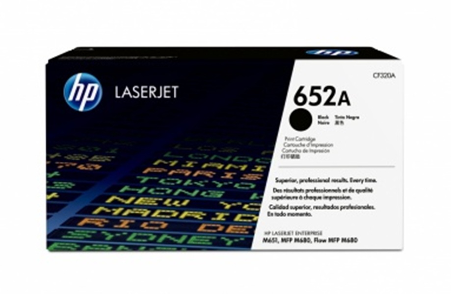 Cartucho de Tóner Negro Original HP 652A (CF320A) para LJ