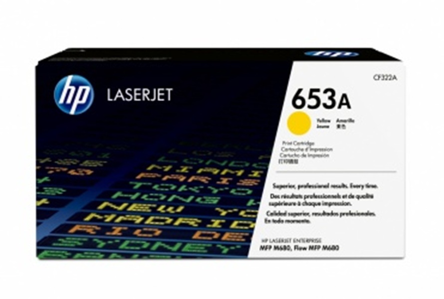 Cartucho de Tóner Amarillo Original HP 653A (CF322A) para LJ