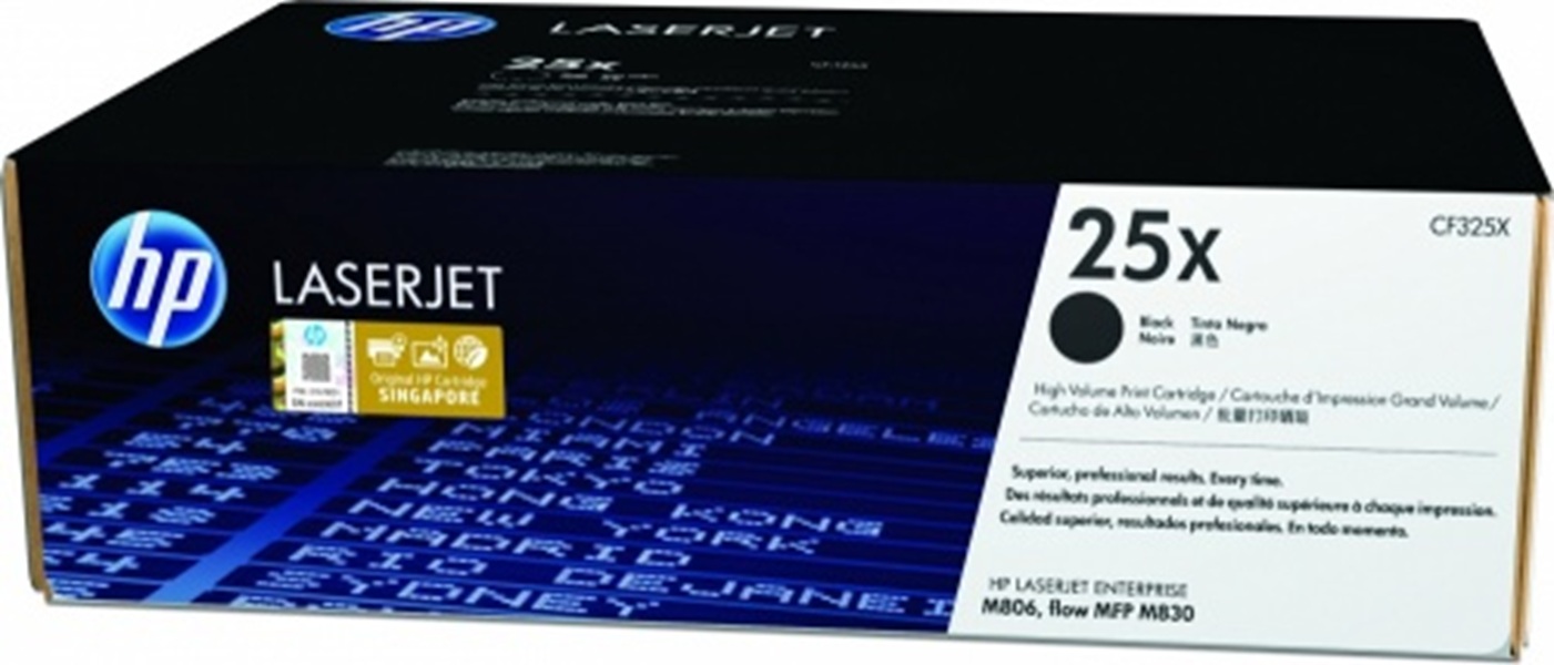 Cartucho de Tóner Negro Original HP 25X (CF325X) de Alto Rendimiento para LJ