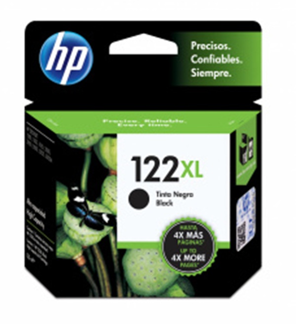 Cartucho de Tinta Negra Original HP 122XL (CH563HL)