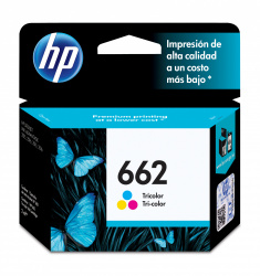 Cartucho de Tinta Tricolor Original HP 662 (CZ104AL) LAR