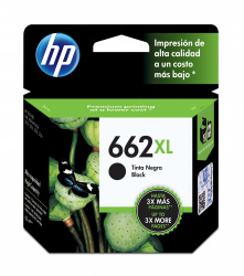 Cartucho de Tinta Negra Original HP 662XL (CZ105AL) LAR