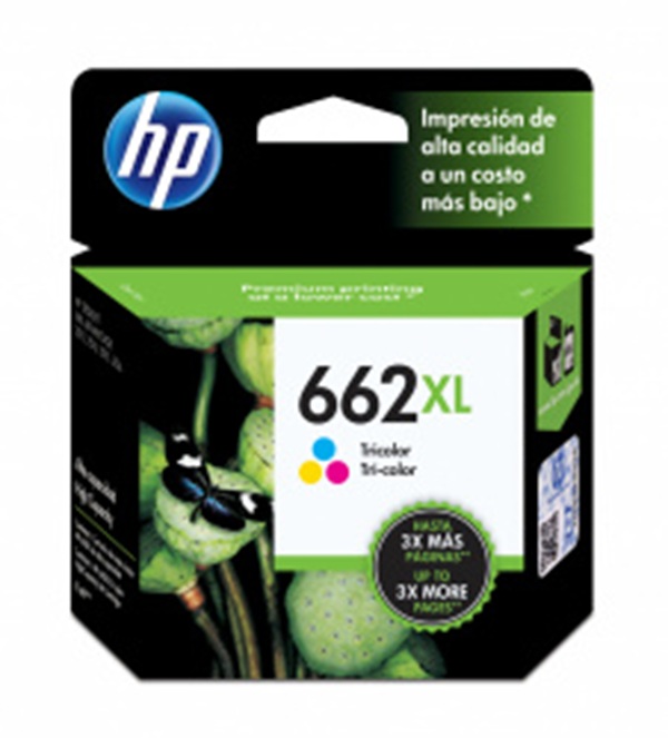 Cartucho de Tinta Tricolor Original HP 662XL (CZ106AL) LAR