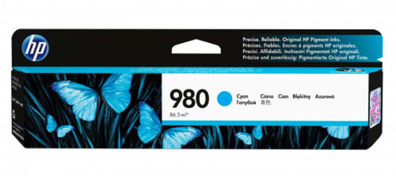 Cartucho de Tinta Cian Original HP 980 (D8J07A)