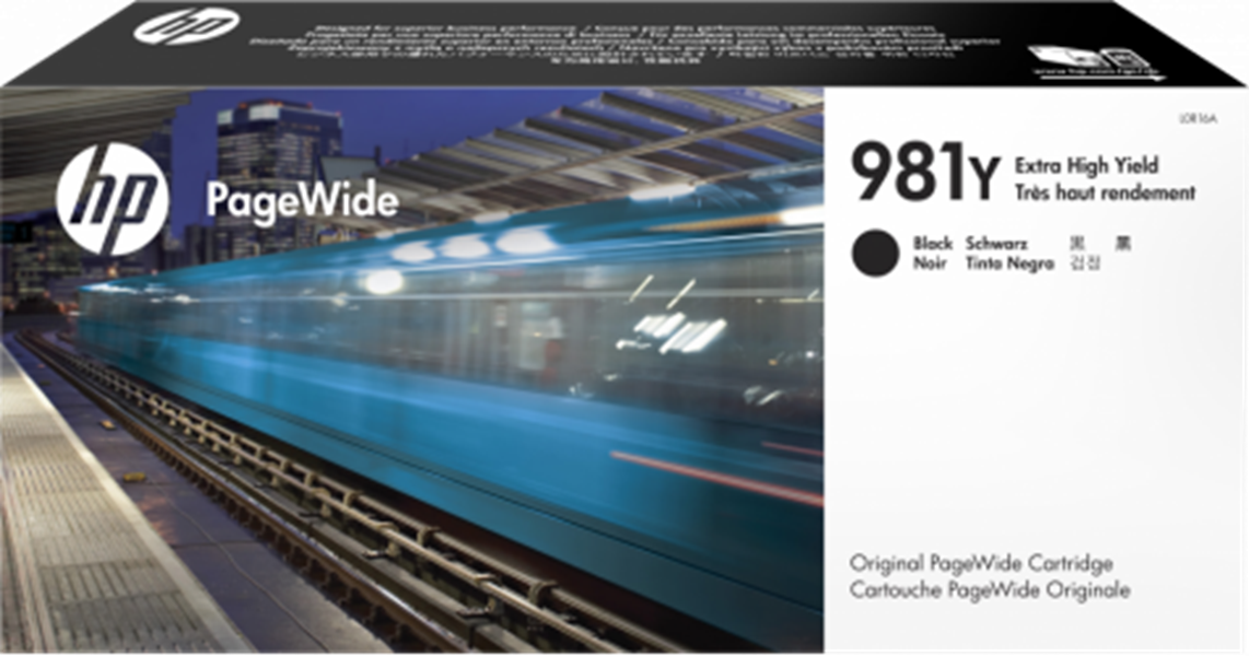 Cartucho Negro Original HP 981Y (L0R16A) para PageWide de Rendimiento Extra Alto