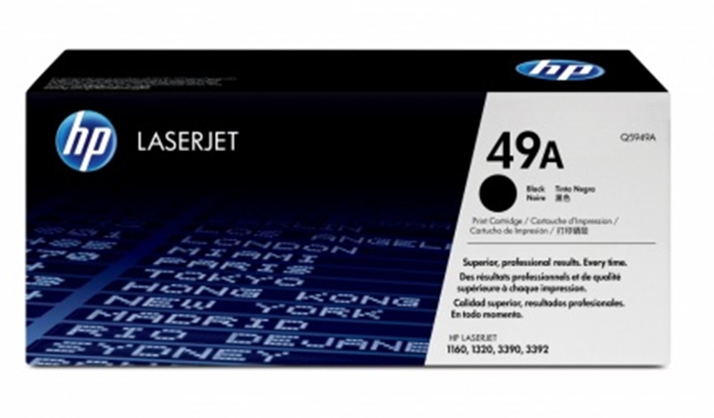 Cartucho de Tóner Negro Original HP 49A (Q5949A) para LJ