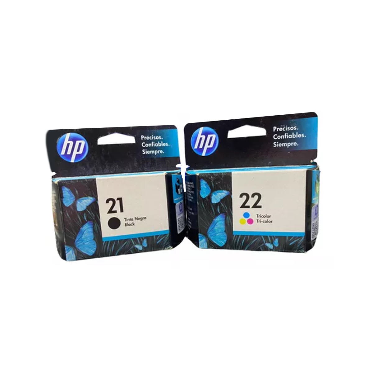 Juego de 2 Cartuchos de Tinta HP 21 Negro y 22 Tricolor Original
