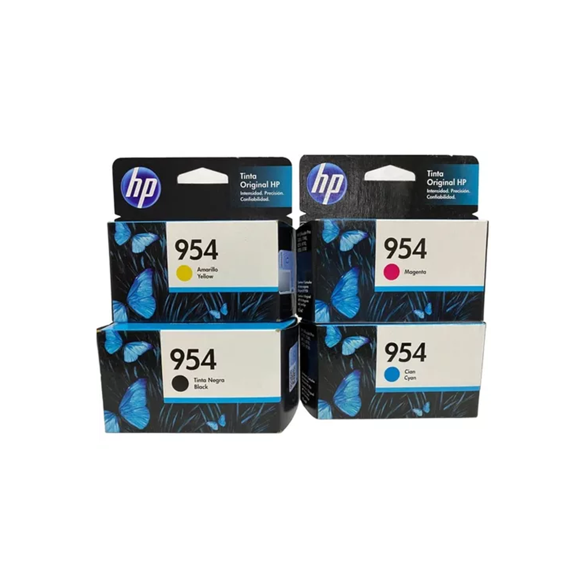 Juego de 4 Cartuchos de Tinta HP 954 Negro, Cian, Amarillo, Magenta Original