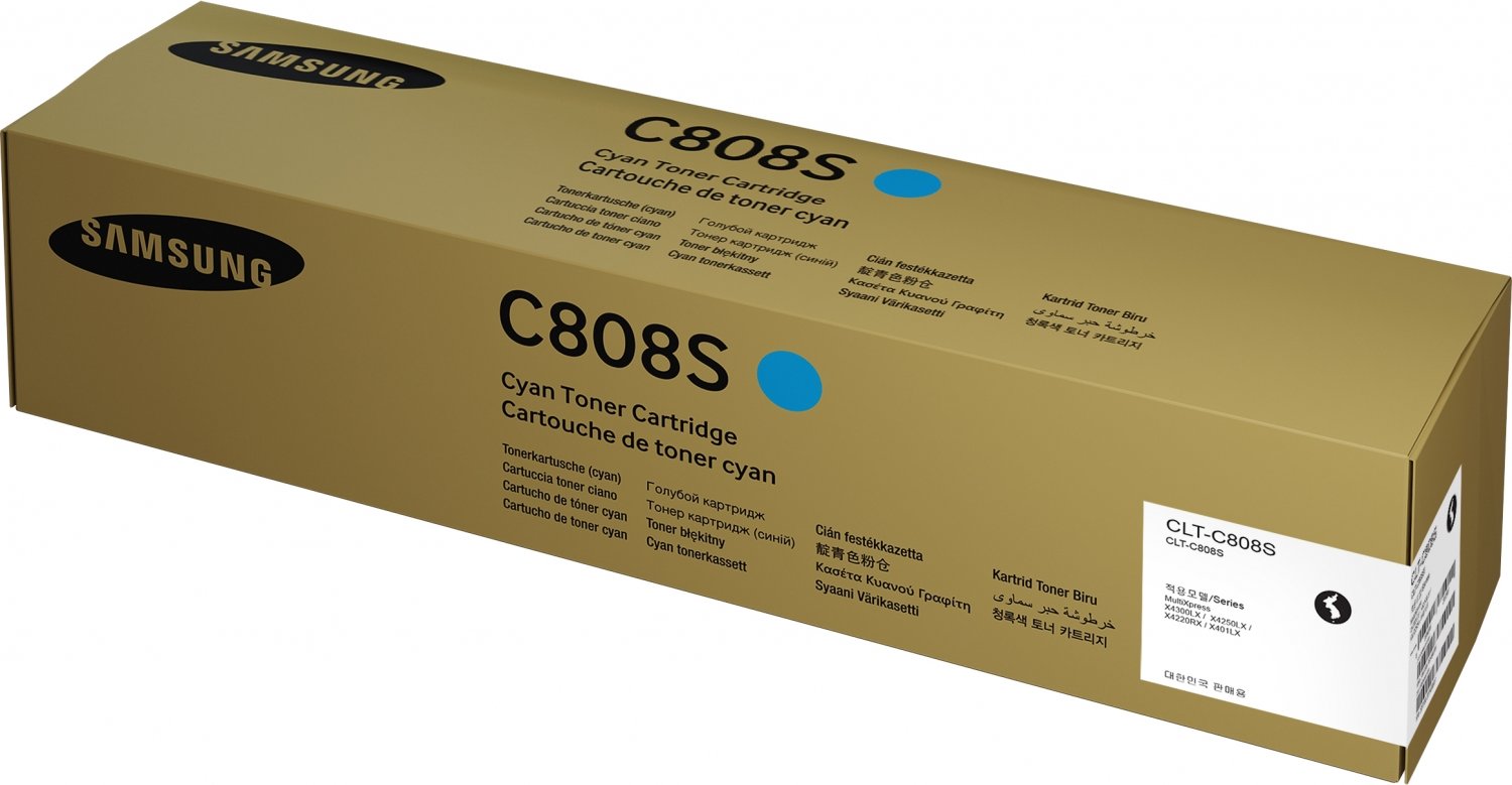 Cartucho de Tóner Samsung CLT – C808S Cian 20,000 Páginas, Original
