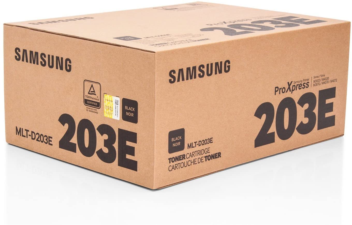Cartucho de Tóner Samsung MLT – D203E Negro 10,000 Páginas Alto Rendimiento, Original