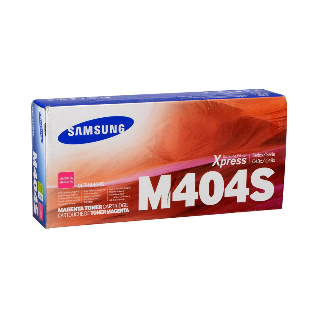 Cartucho de Tóner Samsung CLT – M404S Magenta 1,000 Páginas, Original